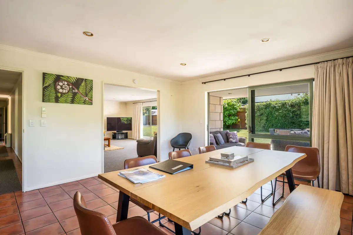 Large dining table with space for all