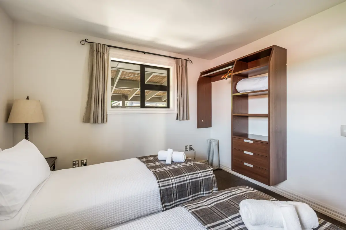 Cozy Twin Bedroom with Storage Space 