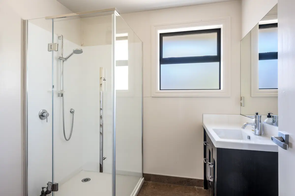 Main Bathroom with Glass Shower 