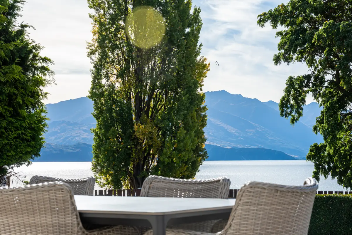 Generous deck perfect for alfresco dining 