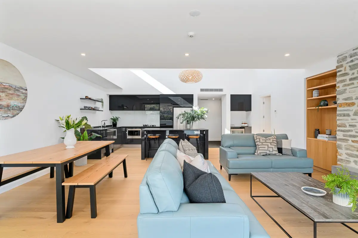 Open Living and Dining Area