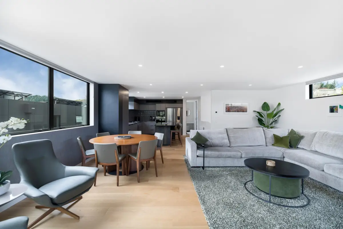 Stylish Open Living & Dining Space 