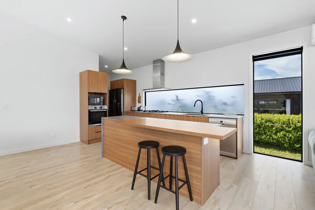 Modern Kitchen with Bar Seating 