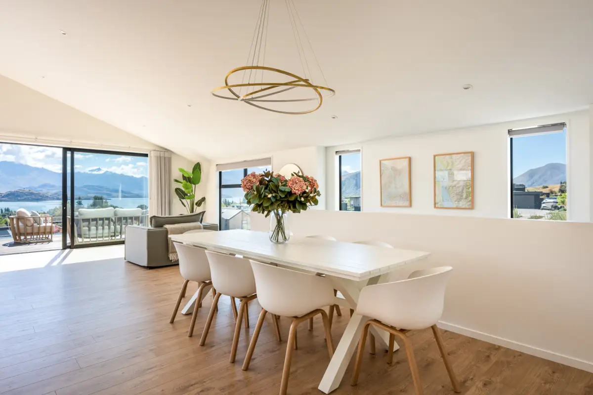 Stunning dining area soaking in the views
