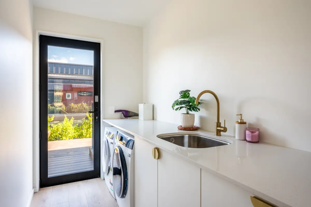 Modern Laundry with Washing machine and Dryer