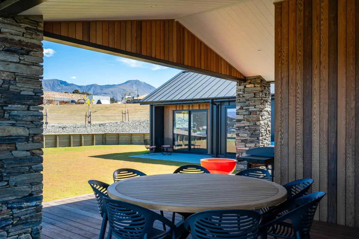 Second outdoor living area, this one set for alfresco BBQ's